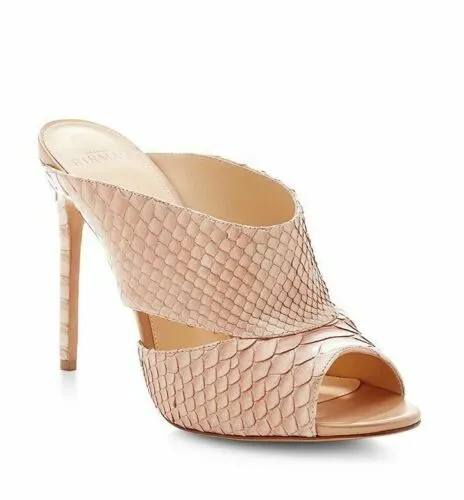 ALEXANDER BIRMAN Snakeskin Python Mules Heels Size 39 UK 6 US 9 ladies