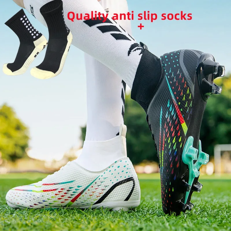 ALIUPS Original Men Soccer Shoes AG/TF Children Football Shoes Youth Football Boots Comfortable Athletic Training Cleat