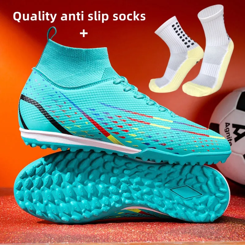 ALIUPS Original Men Soccer Shoes AG/TF Children Football Shoes Youth Football Boots Comfortable Athletic Training Cleat