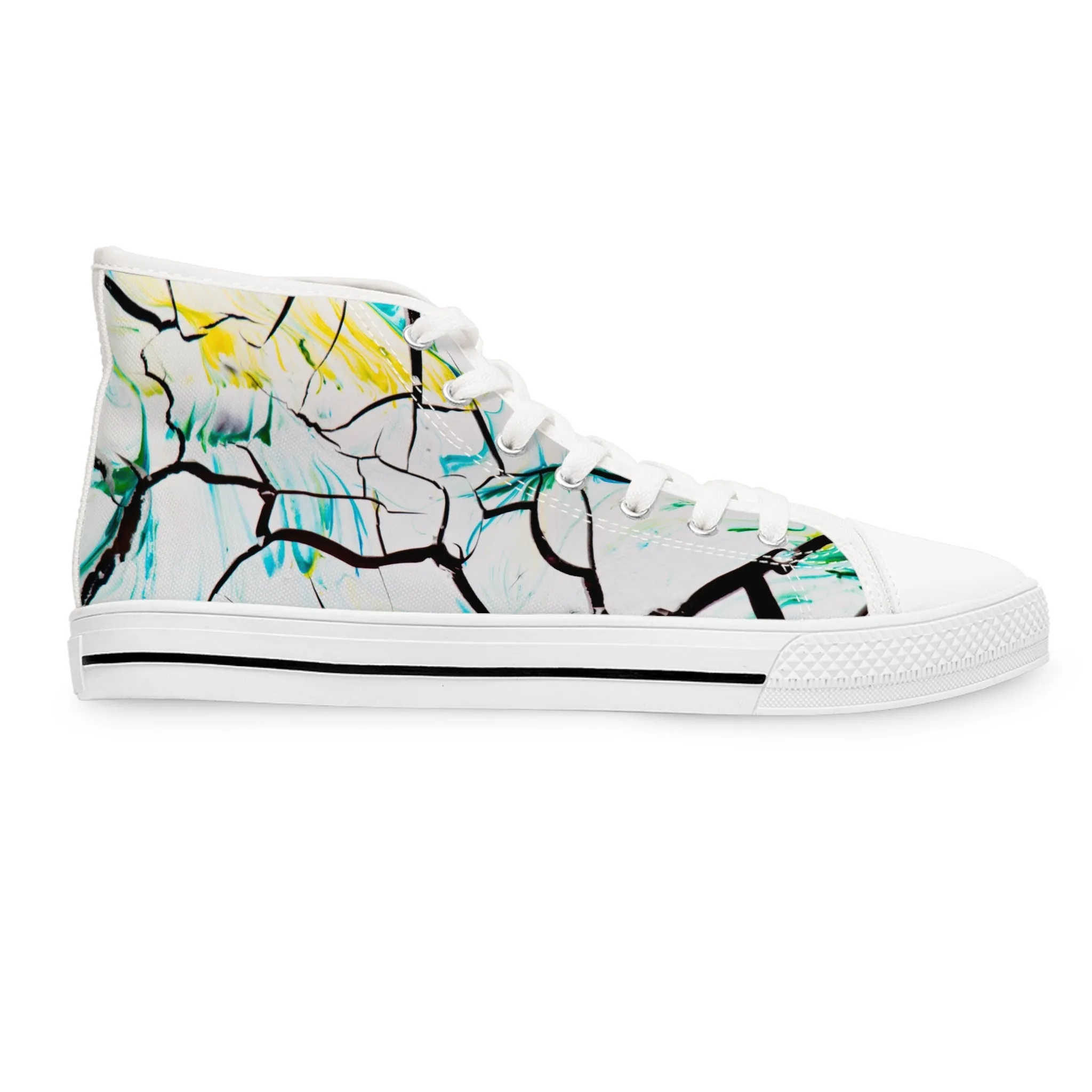 All Cracked Up - Women's High Top Sneakers