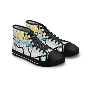 All Cracked Up - Women's High Top Sneakers