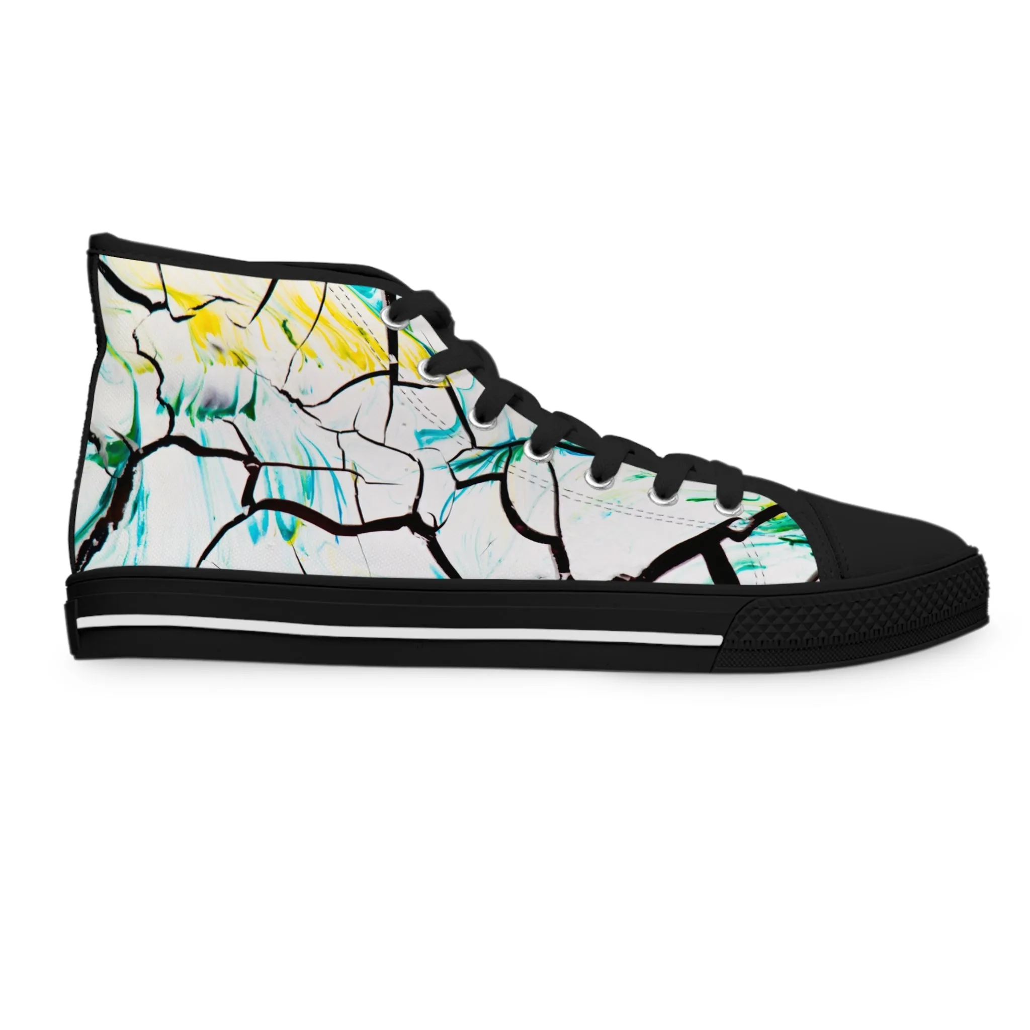All Cracked Up - Women's High Top Sneakers
