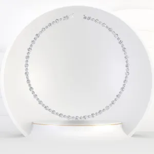 Alternating Size Diamond Tennis Necklace
