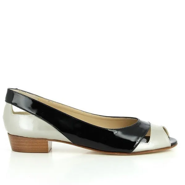 Amalfi Impero Black & Beige Ballet Flats