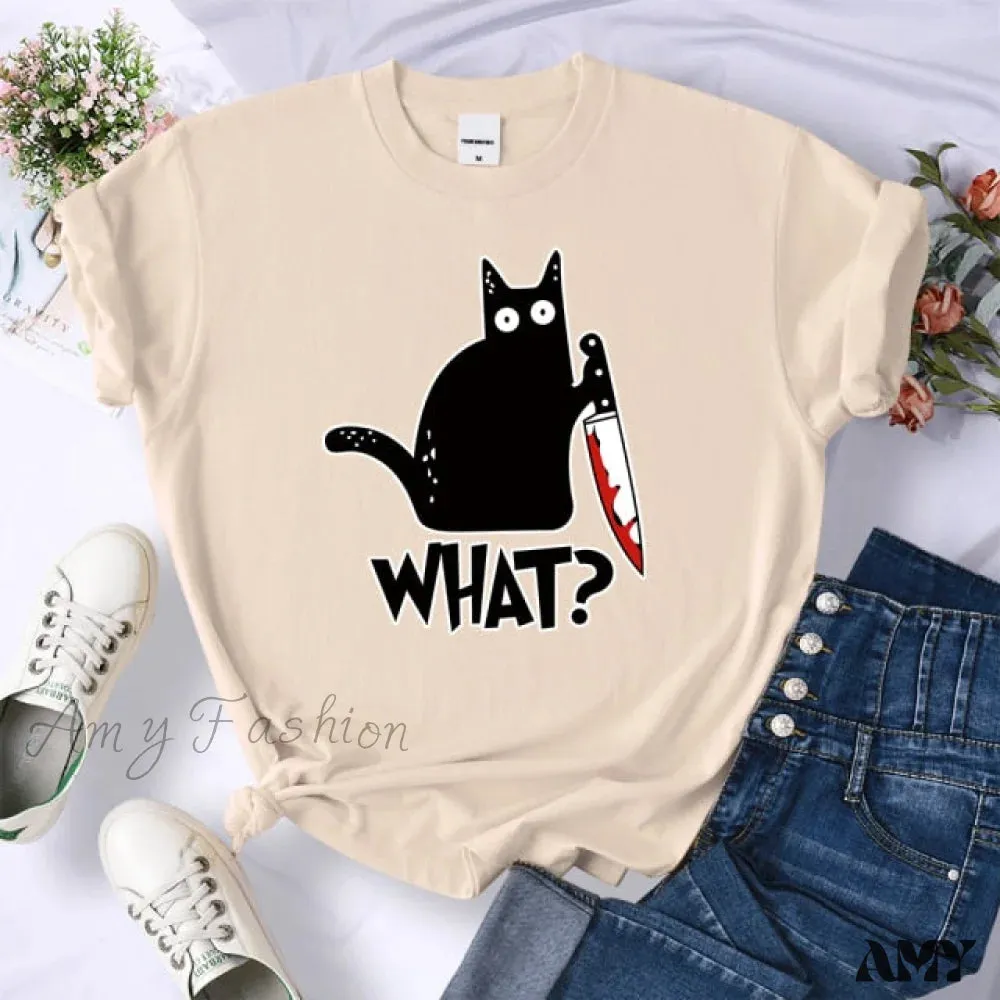 Amy Fashion - Oversize Crewneck Tops Simplicity T-Shirt