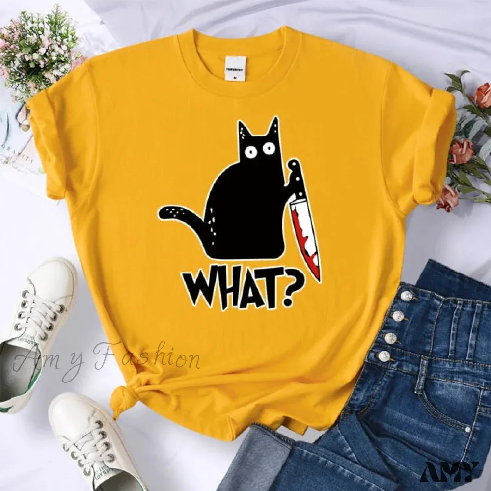 Amy Fashion - Oversize Crewneck Tops Simplicity T-Shirt