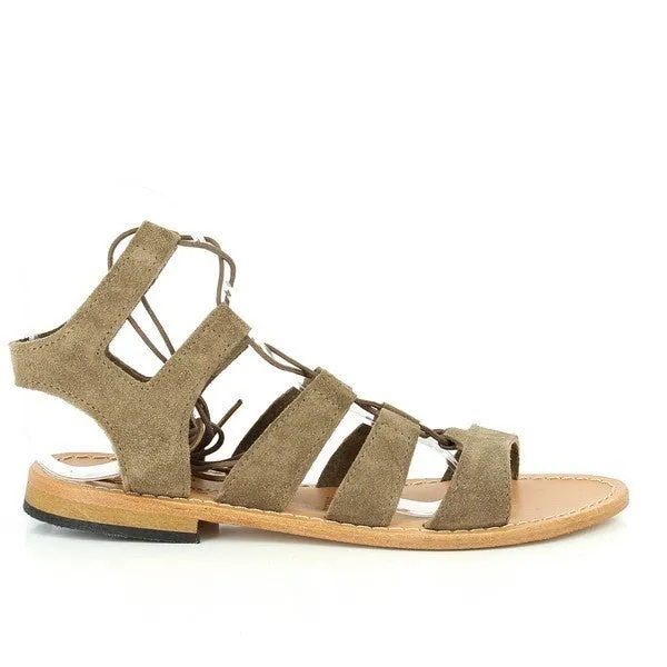Antichi Romani 348 Taupe Gladiator Sandals
