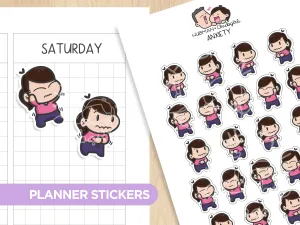 Anxiety Planner Stickers