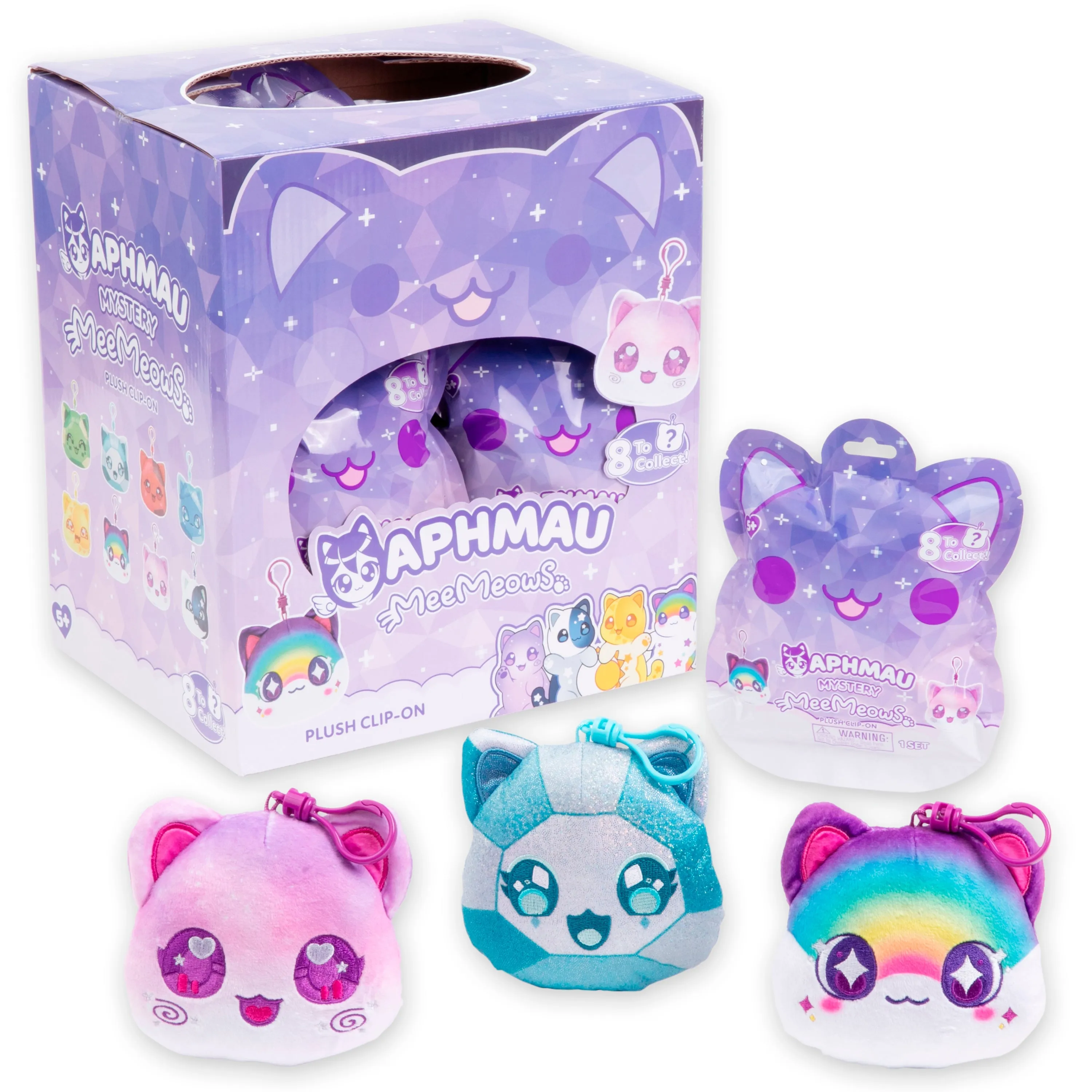 APHMAU Mystery MeeMeows - Catface Plush Clip-on Series 2