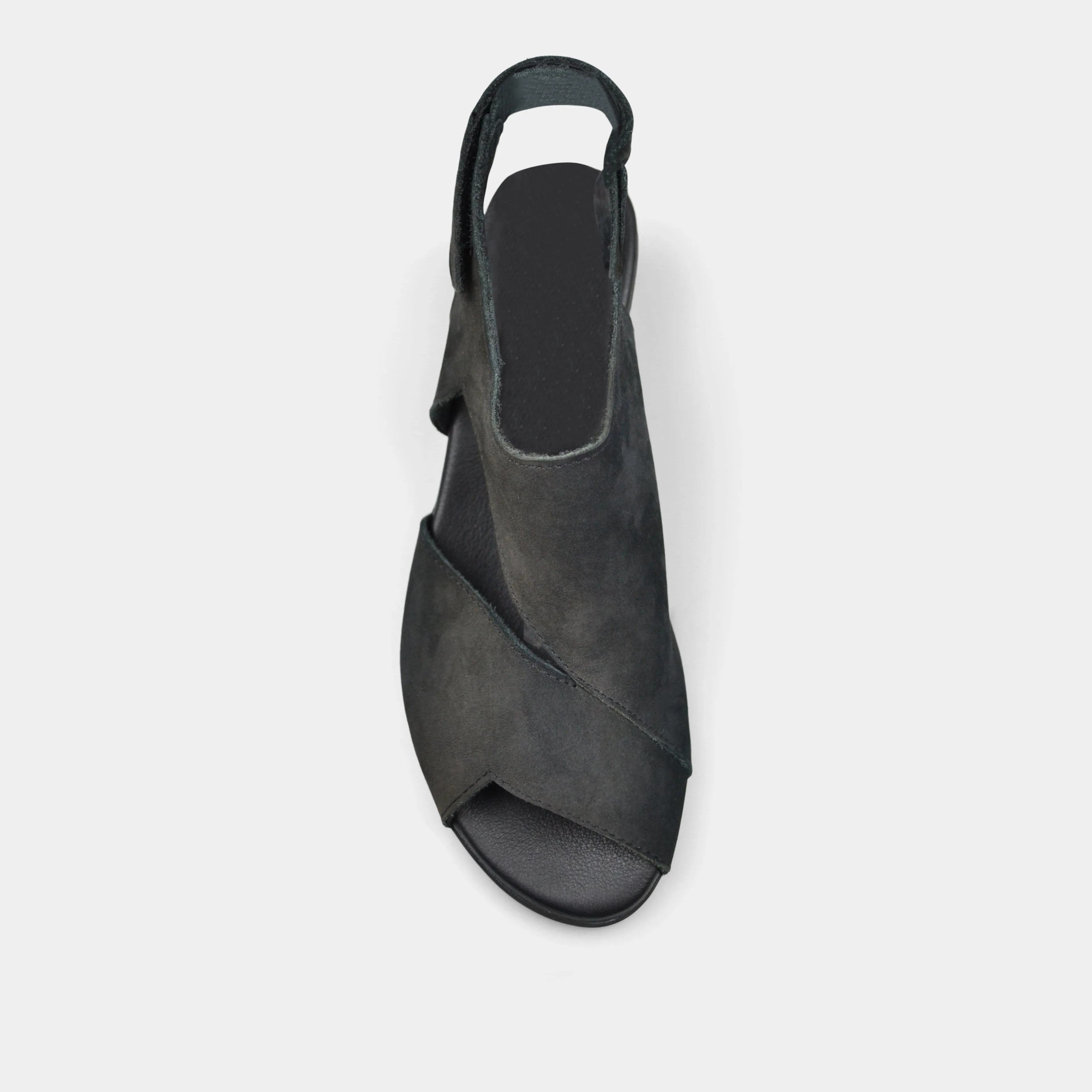 ARCHE OBIBBI SANDAL IN NOIR NUBUCK