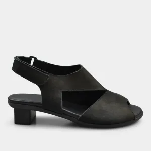 ARCHE OBIBBI SANDAL IN NOIR NUBUCK