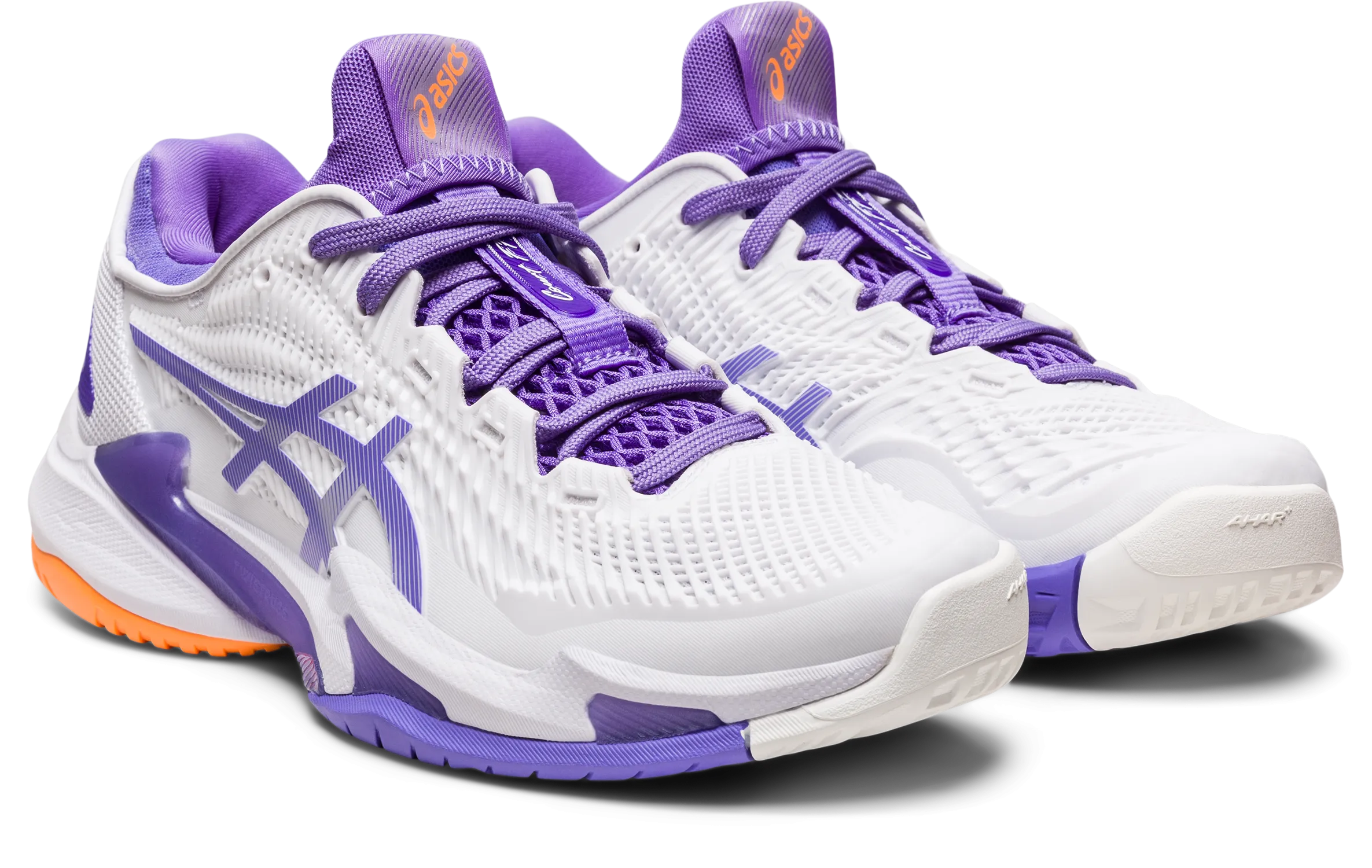 Asics Women's Court FF 3 Tennis Shoes in White/Amethyst