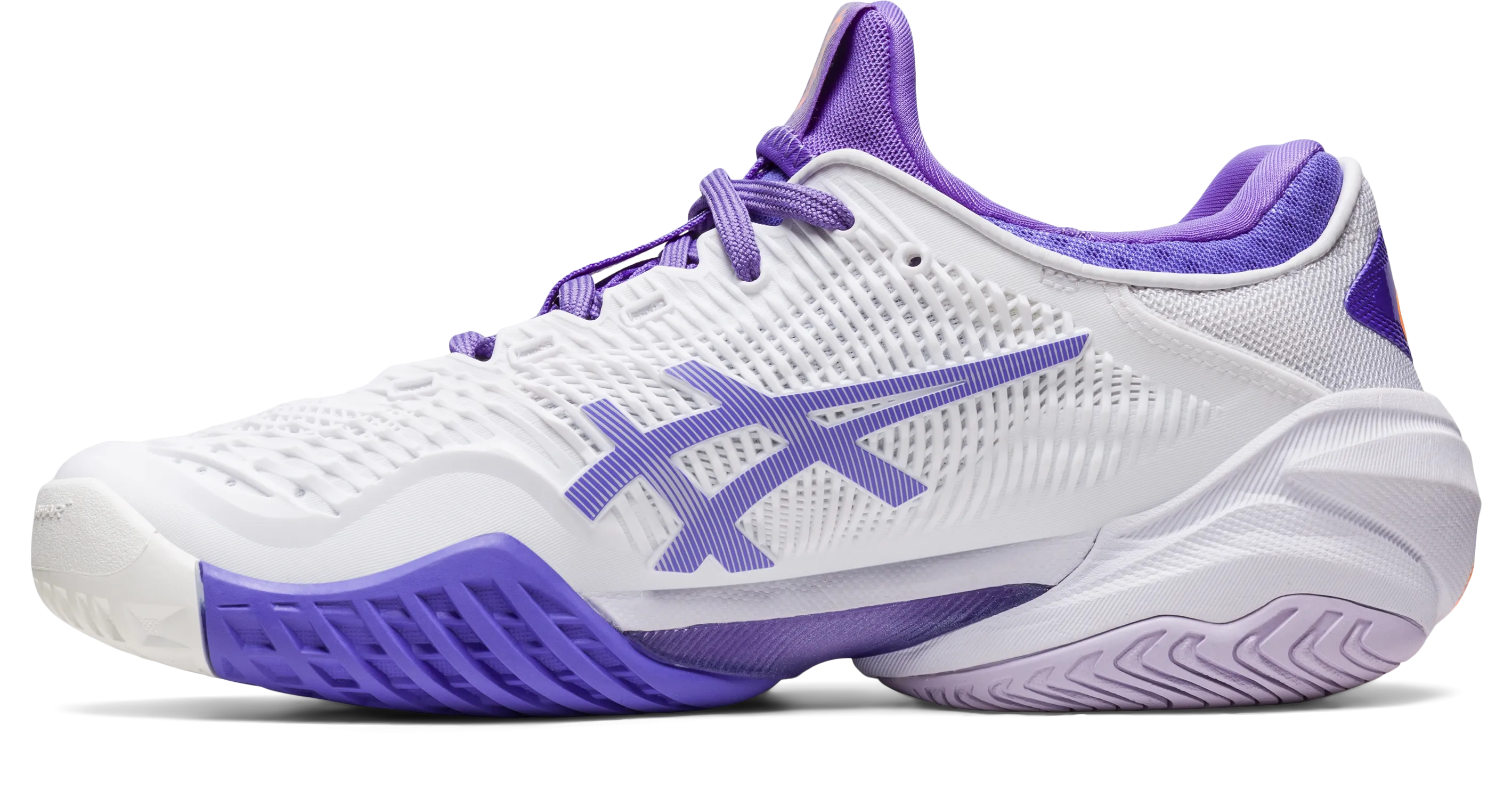 Asics Women's Court FF 3 Tennis Shoes in White/Amethyst
