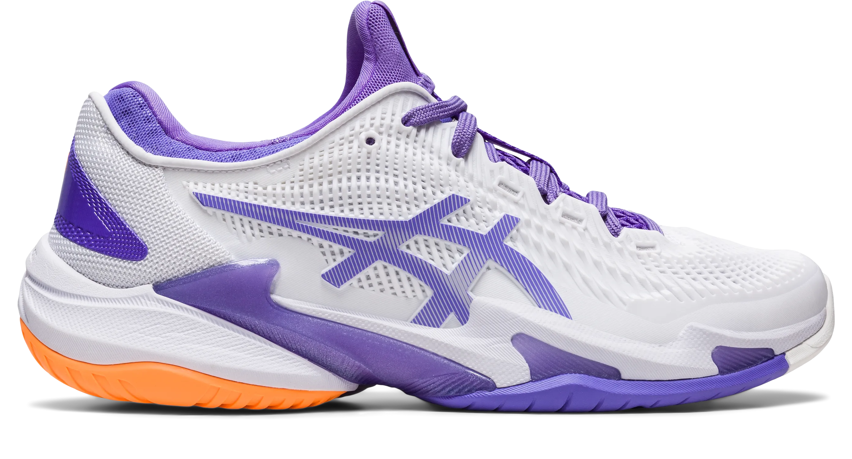 Asics Women's Court FF 3 Tennis Shoes in White/Amethyst