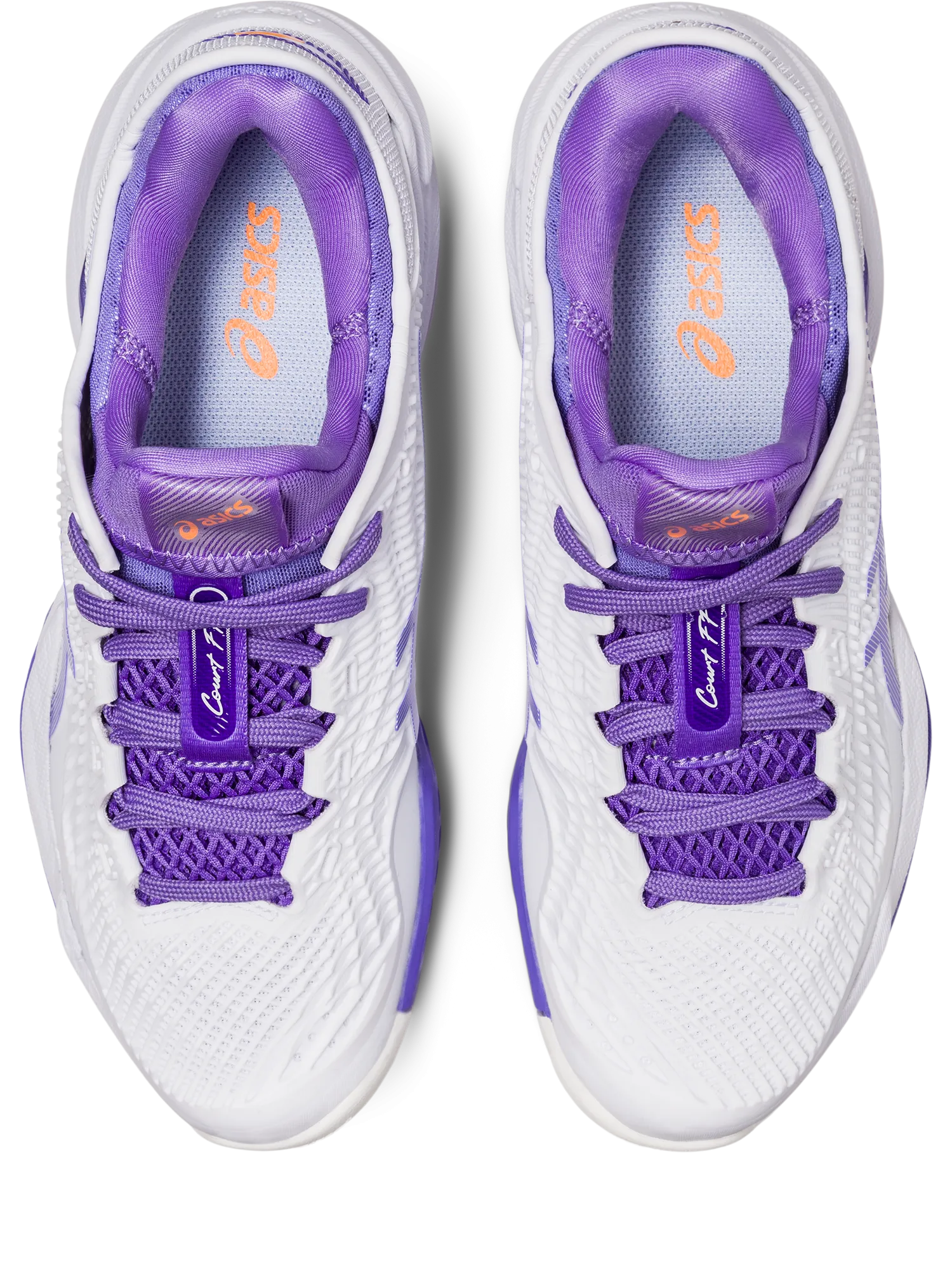 Asics Women's Court FF 3 Tennis Shoes in White/Amethyst