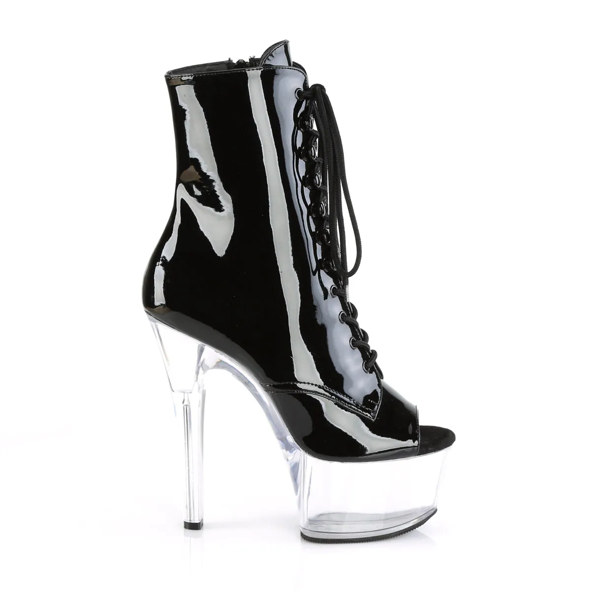 ASPIRE-1021 Pleaser Black Patent Sexy Platform Shoes (Pole Dancing Heels)