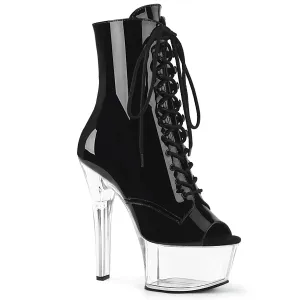 ASPIRE-1021 Pleaser Black Patent Sexy Platform Shoes (Pole Dancing Heels)