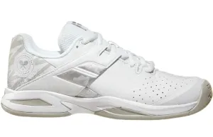 Babolat Junior Propulse Wimbledon All Court Tennis Shoes (White/Silver)