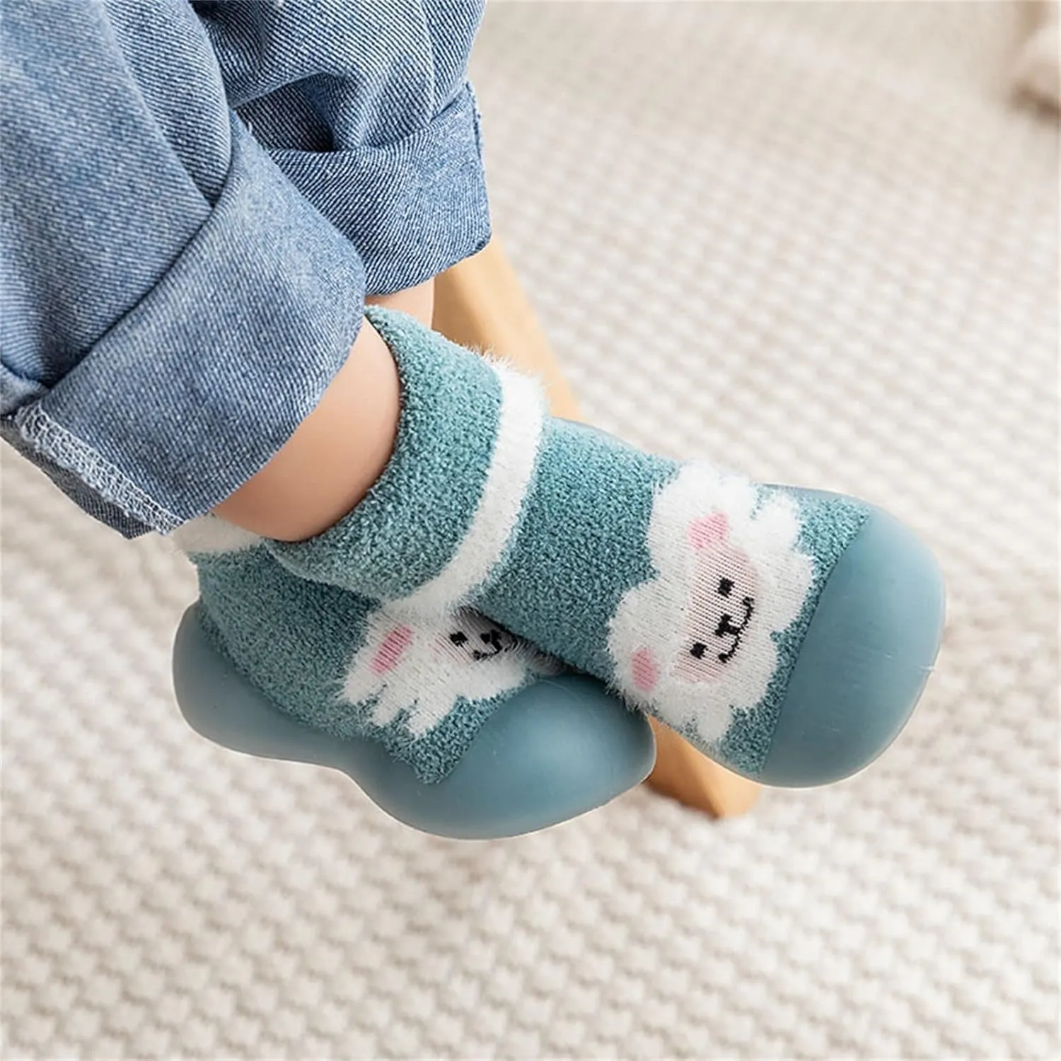 Baby Girl Shoes,Infant Boys Girls Animal Cartoon Socks Shoes Fleece WarmThe Floor Socks Non Slip Prewalker Shoes