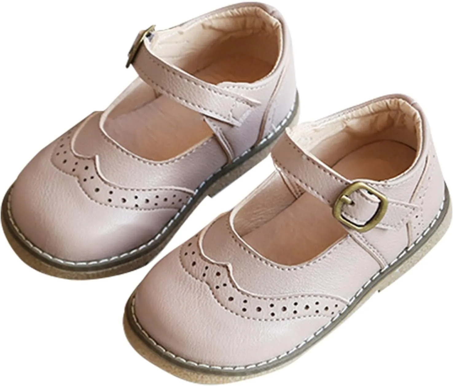 Baby Girls Dress Shoes Mary Jane Ballet Flats Flower Toddler Dress Shoes School Party Wedding Shoes