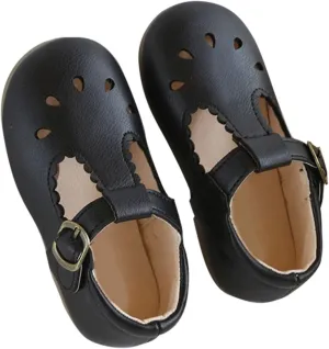 Baby Infant Mary Jane Dress Ballet Flats Toddler Girl Flower Closed Toe School Oxfor𝐝 Party Shoes with Ankle Buckle