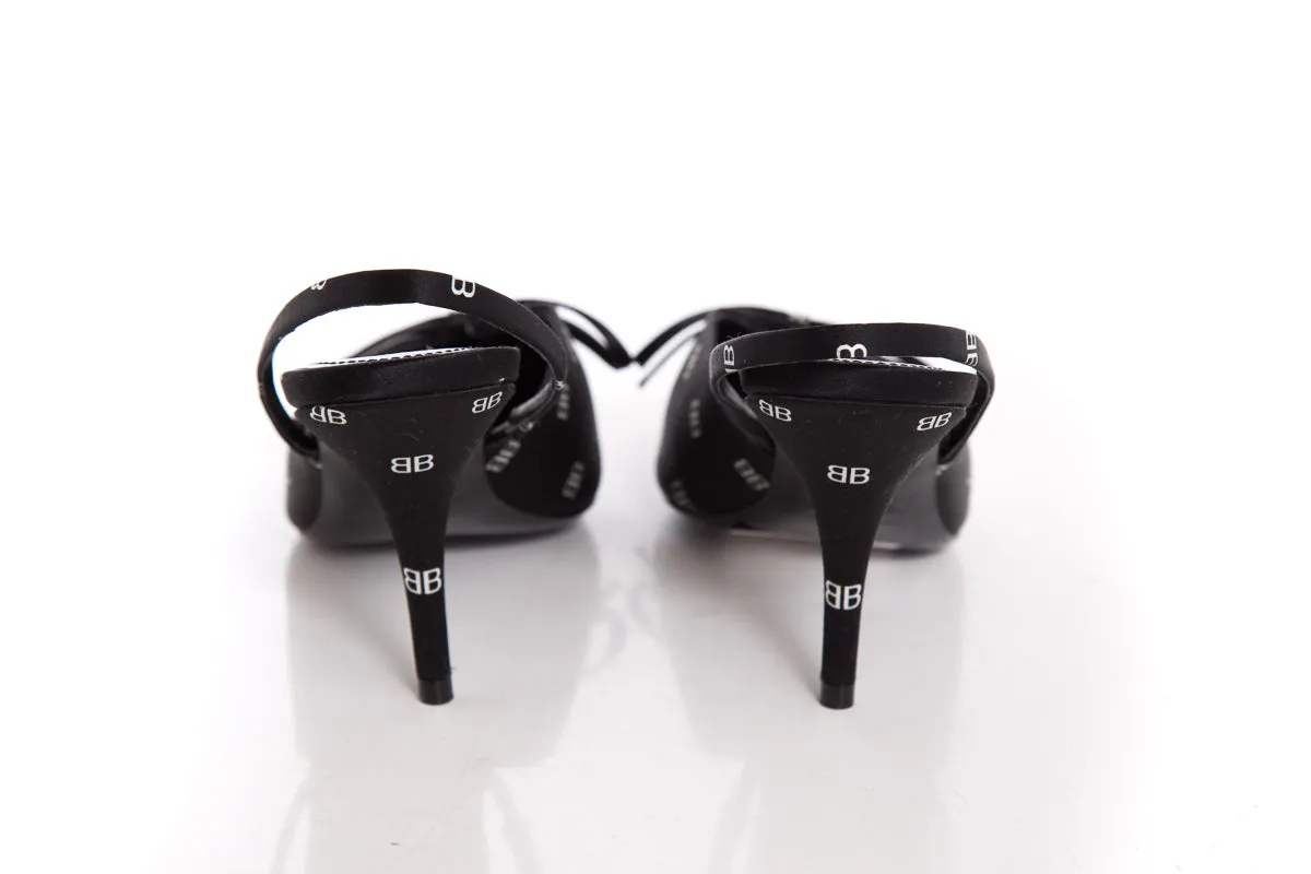 Balenciaga Black Slingback Heels SZ 36