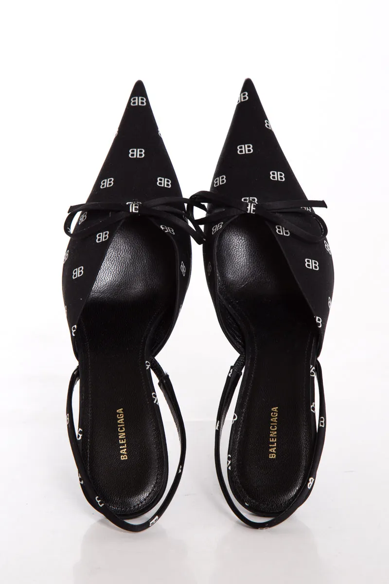 Balenciaga Black Slingback Heels SZ 36