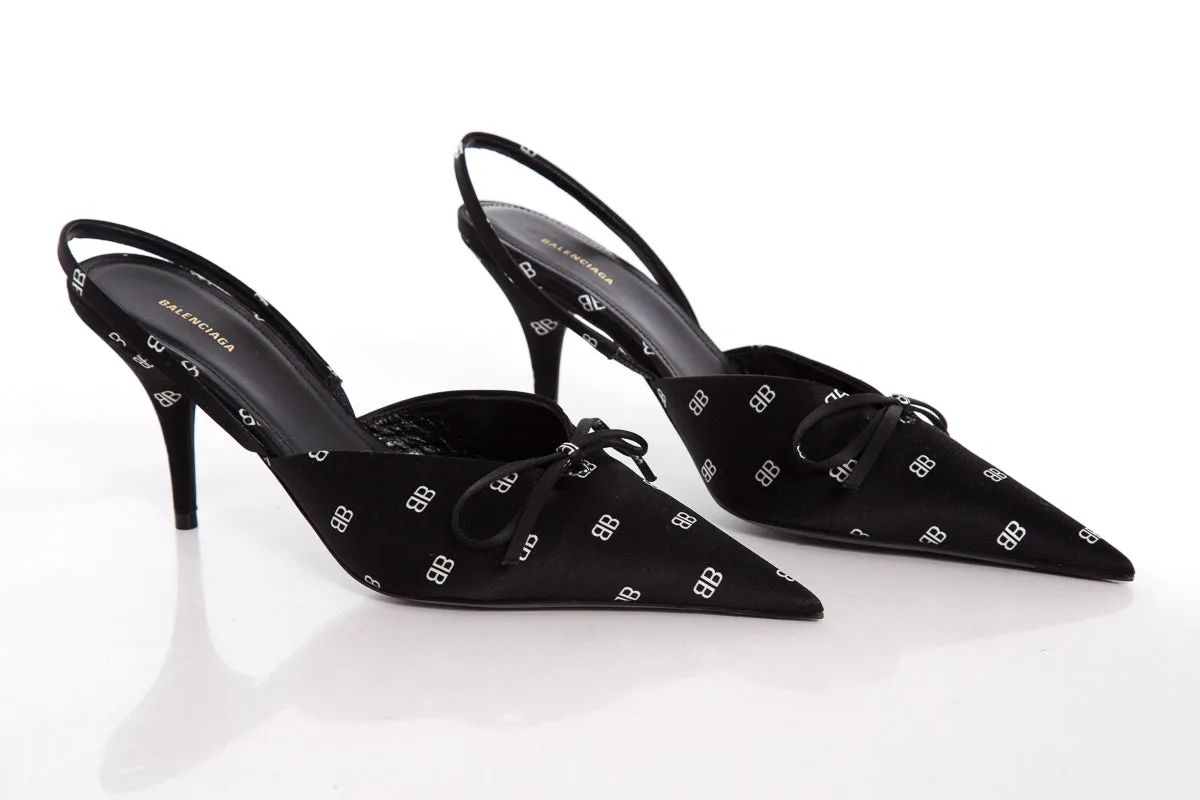 Balenciaga Black Slingback Heels SZ 36