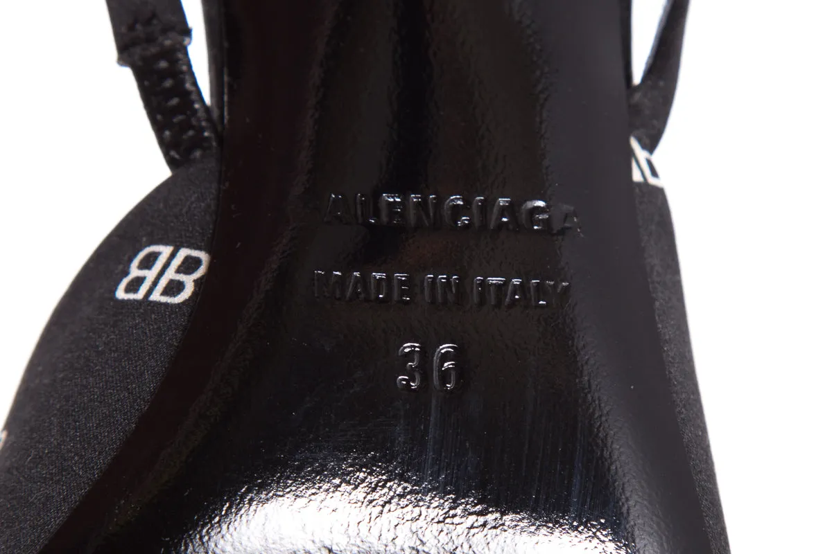 Balenciaga Black Slingback Heels SZ 36