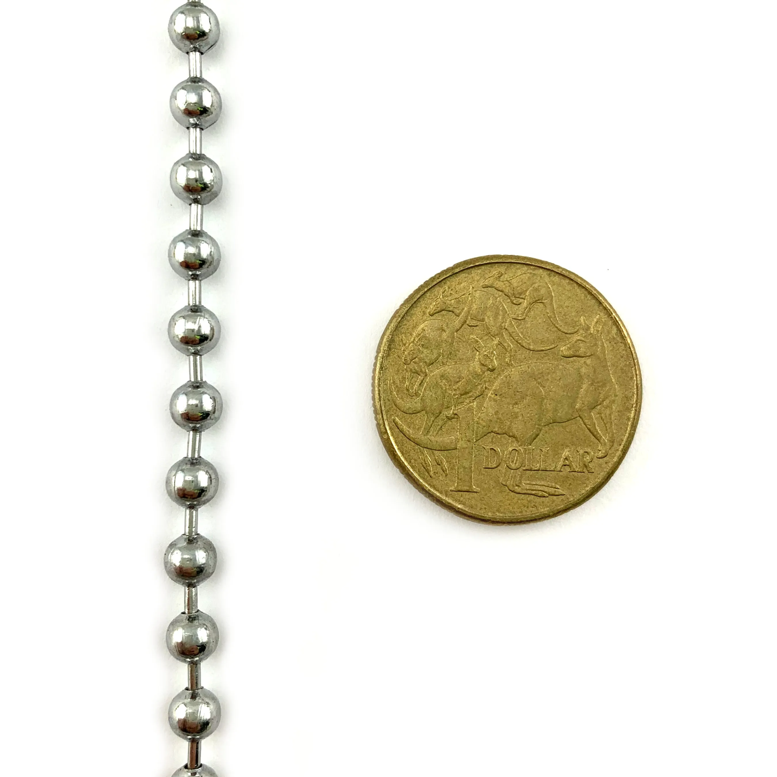 Ball Chain - Chrome - 4.5mm - By The Metre