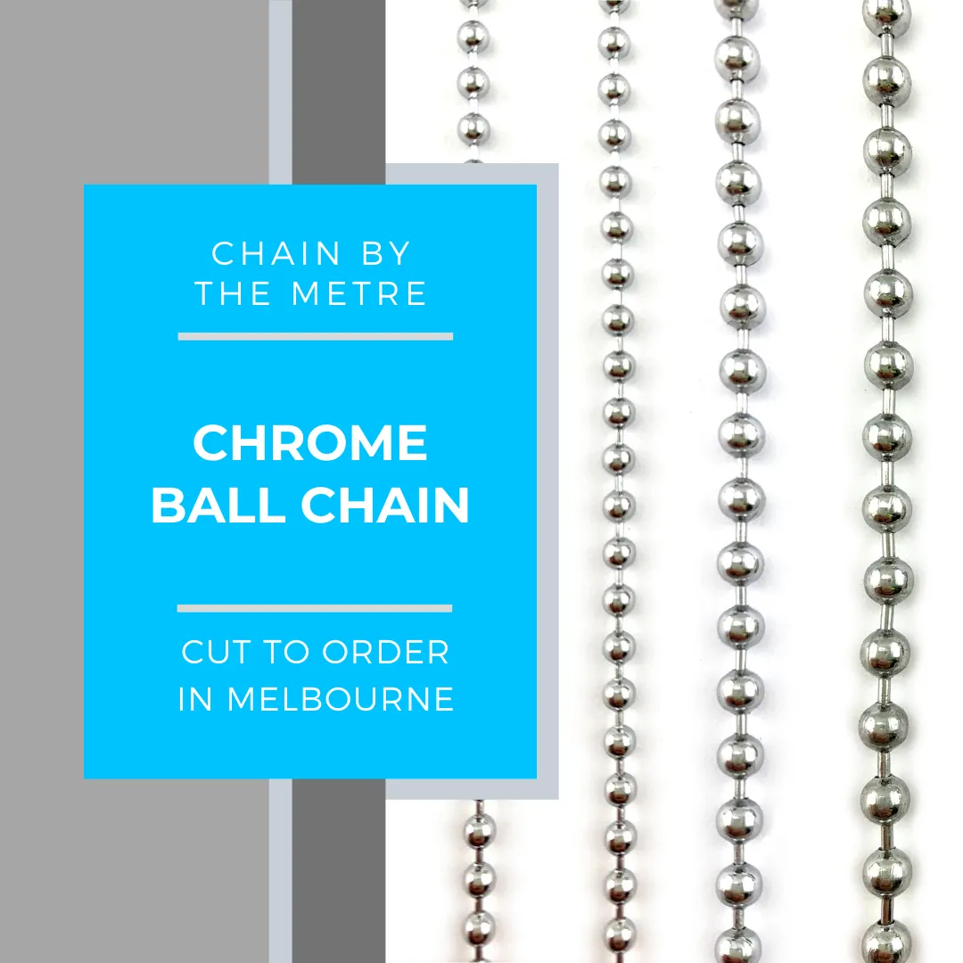 Ball Chain - Chrome - 4.5mm - By The Metre