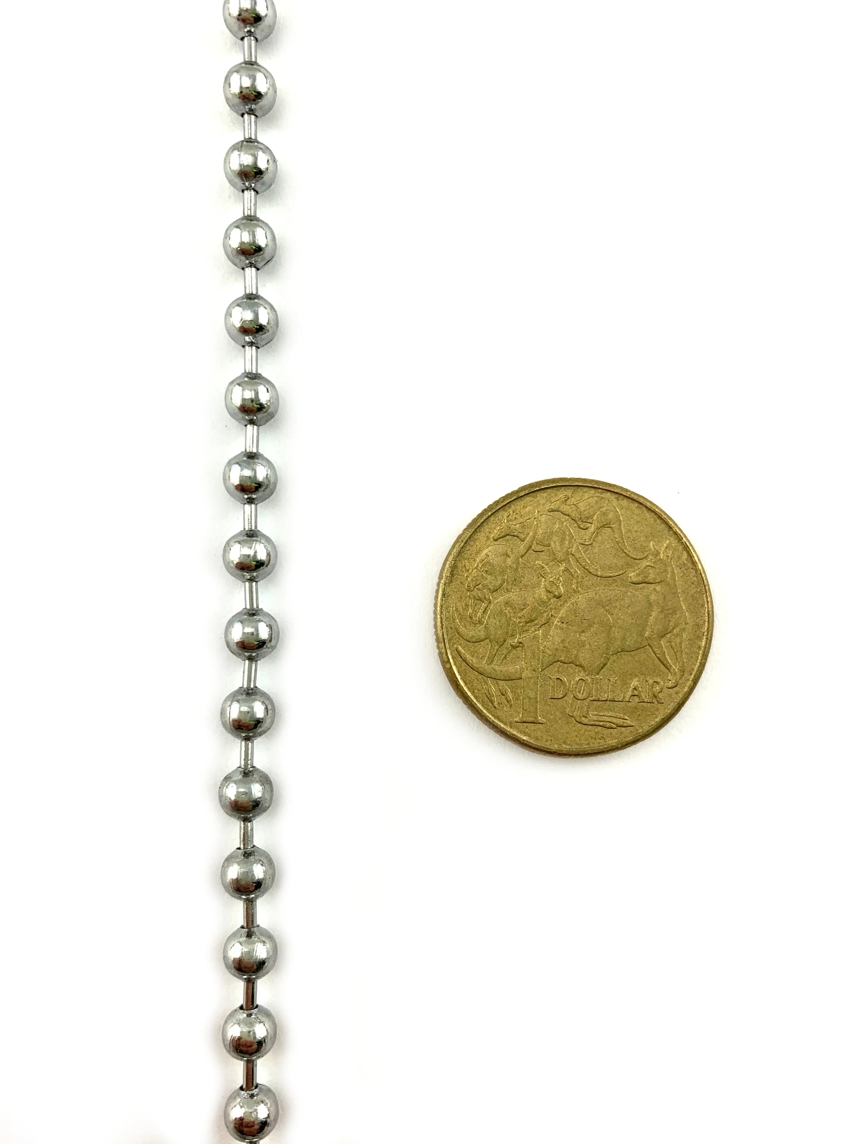 Ball Chain - Chrome - 4.5mm - By The Metre
