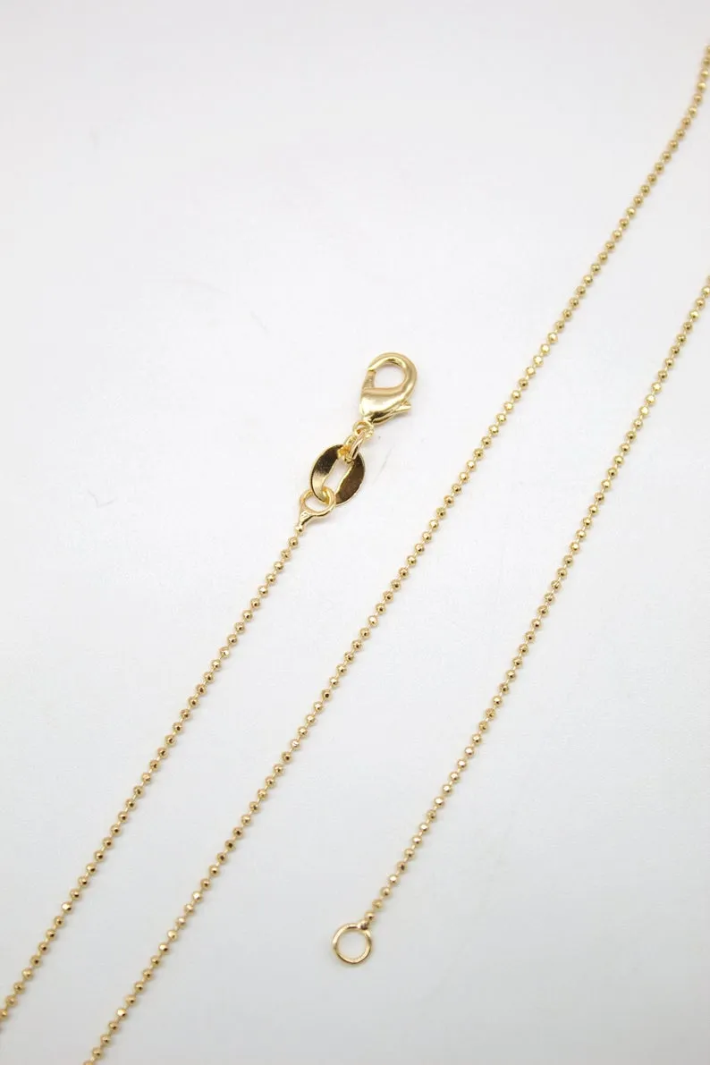 Ball Chain Diamond Cut 1mm (F262)