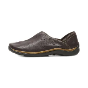 Bass Slip Ons Leather Brown Colour For Women