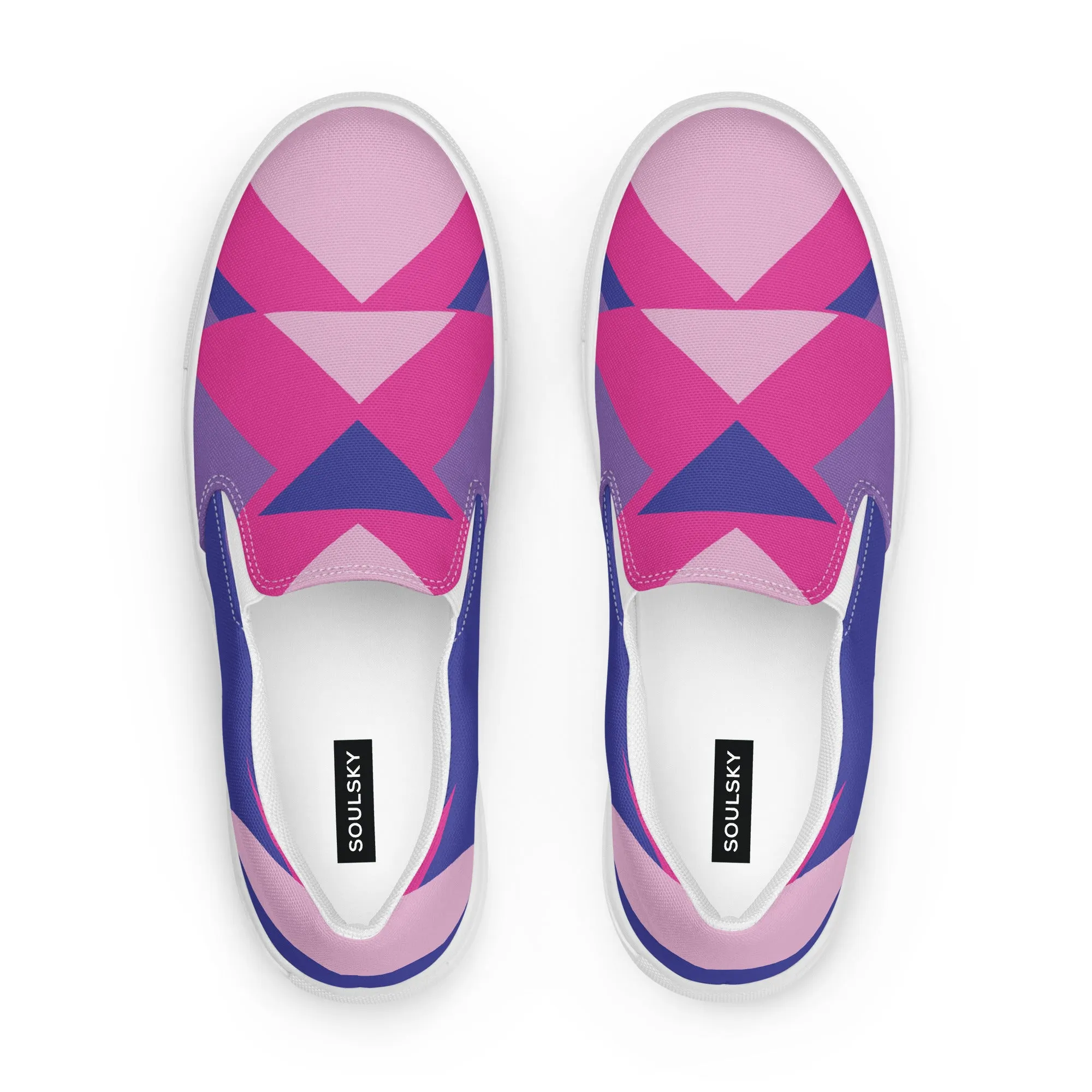 BE BRAVE Men’s Slip-On Canvas Shoes (Bubble Gum)
