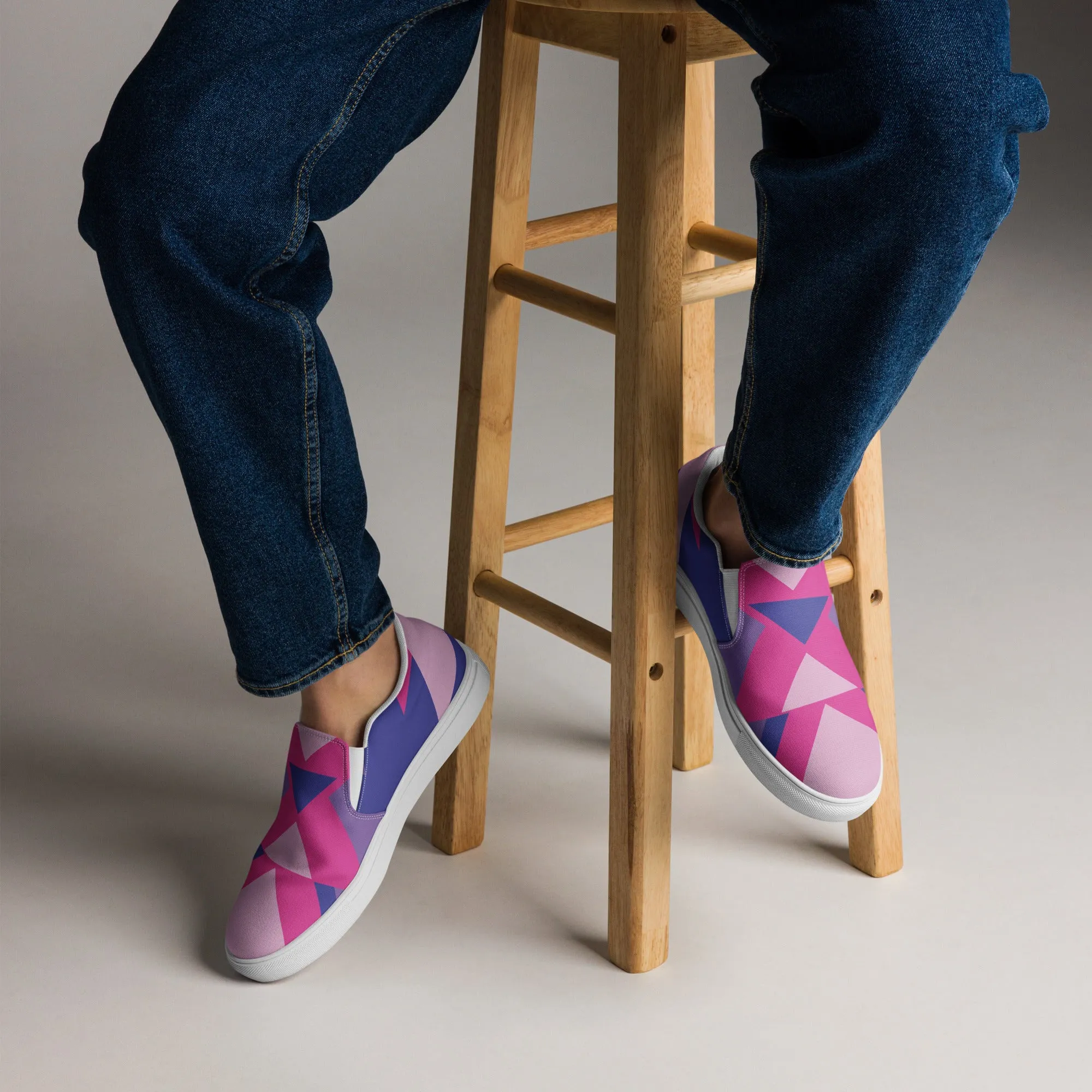 BE BRAVE Men’s Slip-On Canvas Shoes (Bubble Gum)
