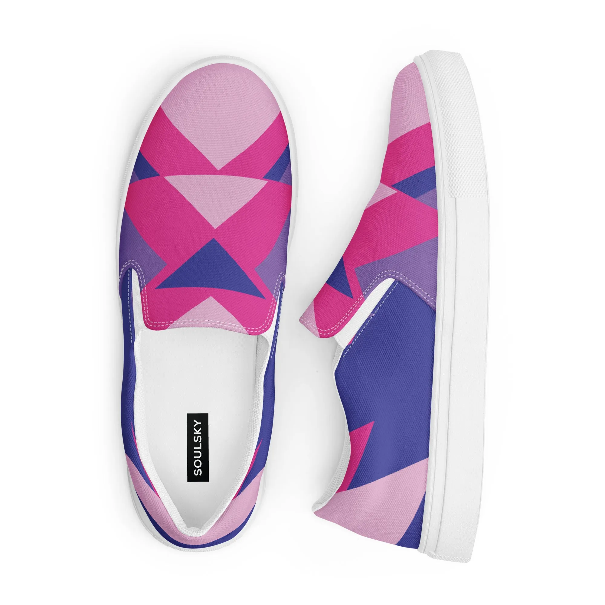 BE BRAVE Men’s Slip-On Canvas Shoes (Bubble Gum)