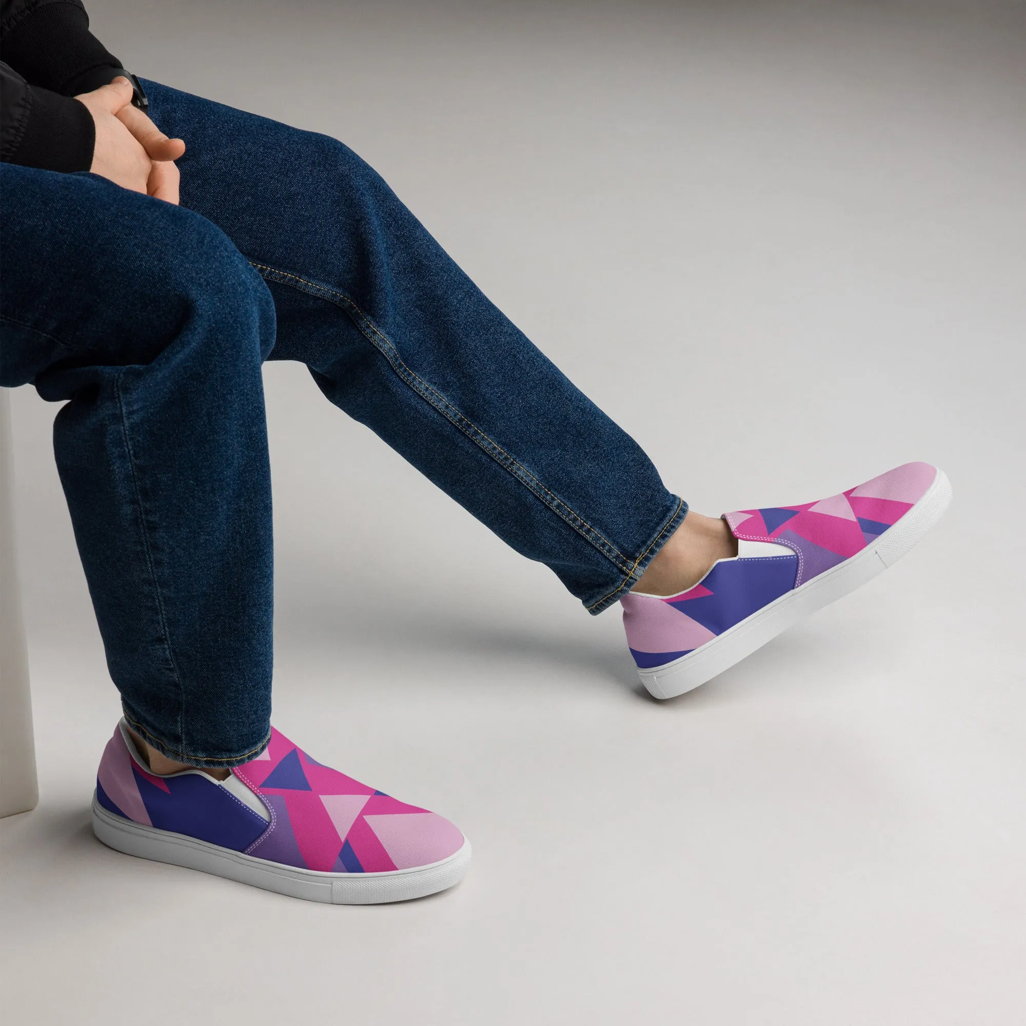 BE BRAVE Men’s Slip-On Canvas Shoes (Bubble Gum)