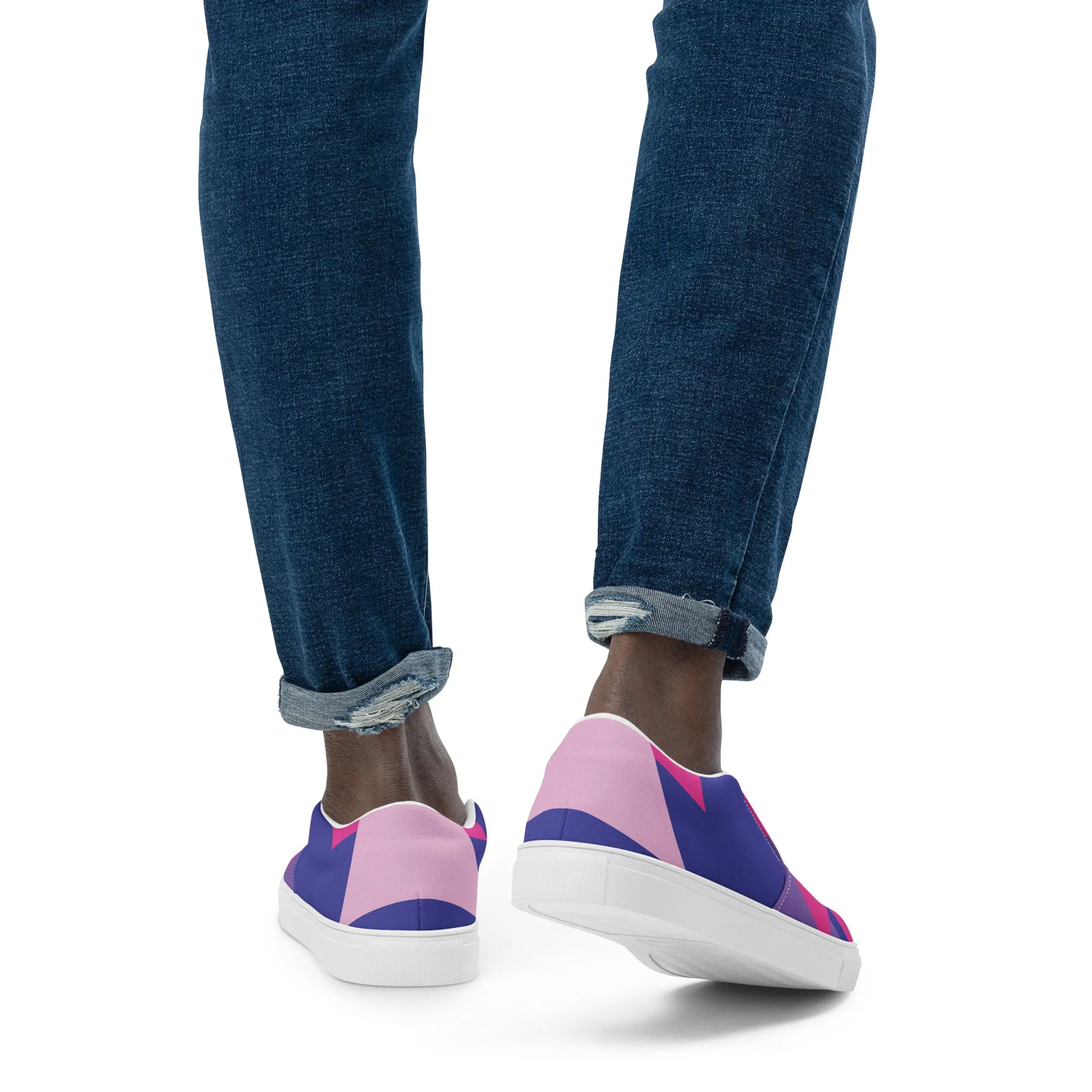 BE BRAVE Men’s Slip-On Canvas Shoes (Bubble Gum)
