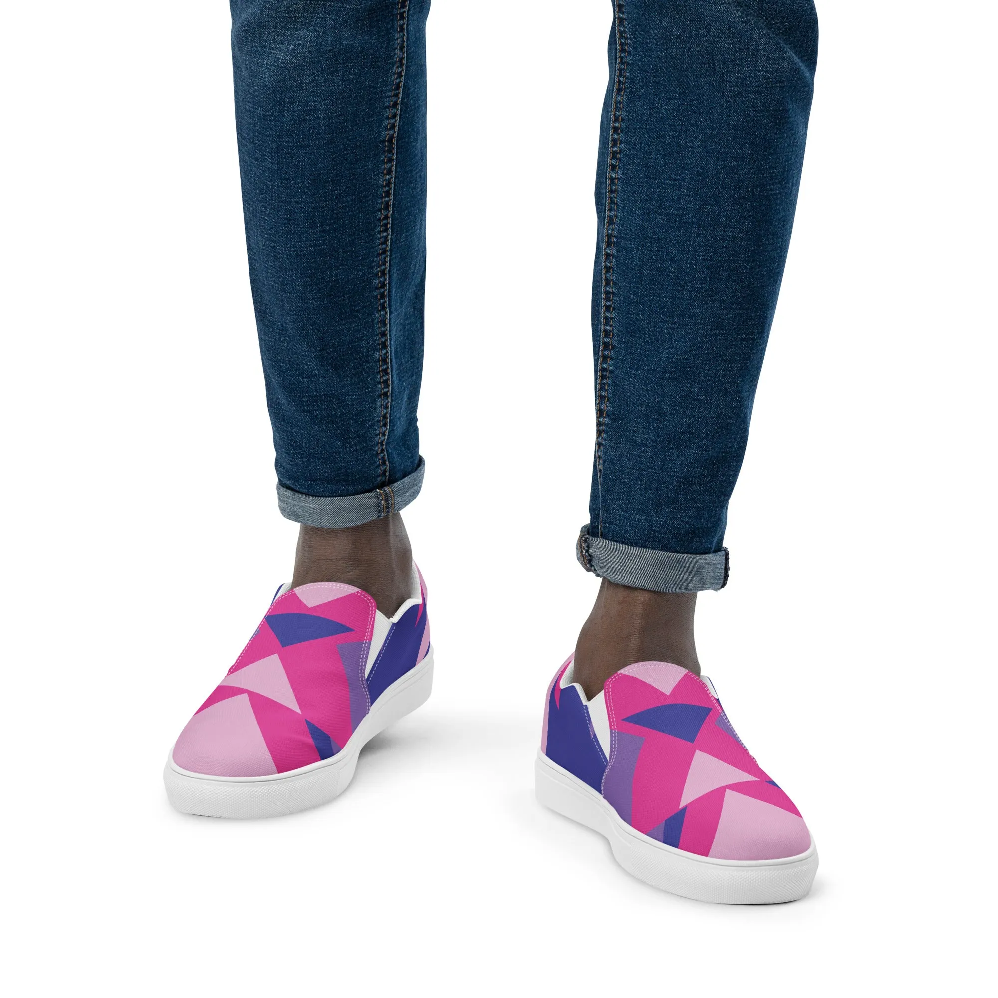 BE BRAVE Men’s Slip-On Canvas Shoes (Bubble Gum)