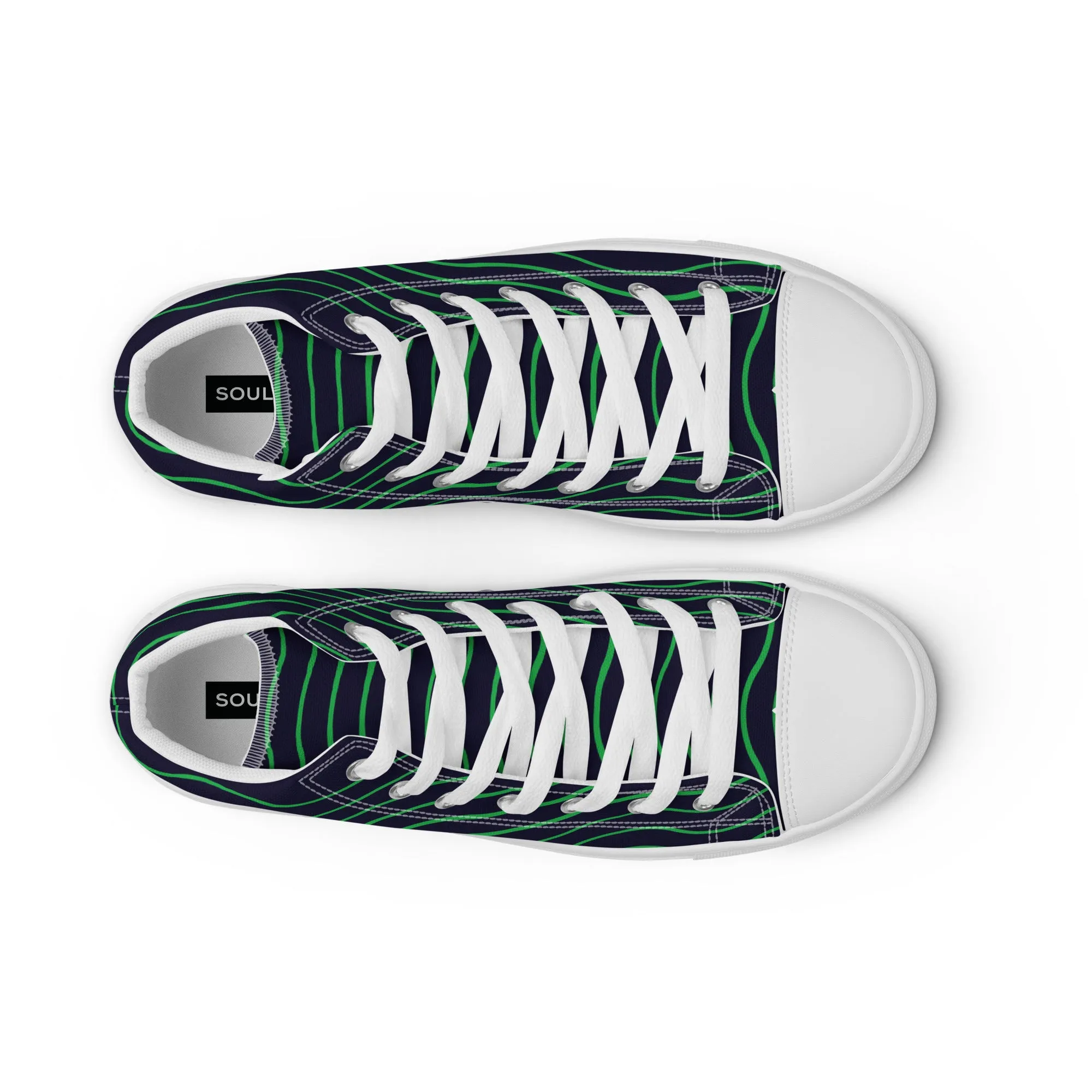 BE LIKE WATER Women's High Top Canvas Shoes