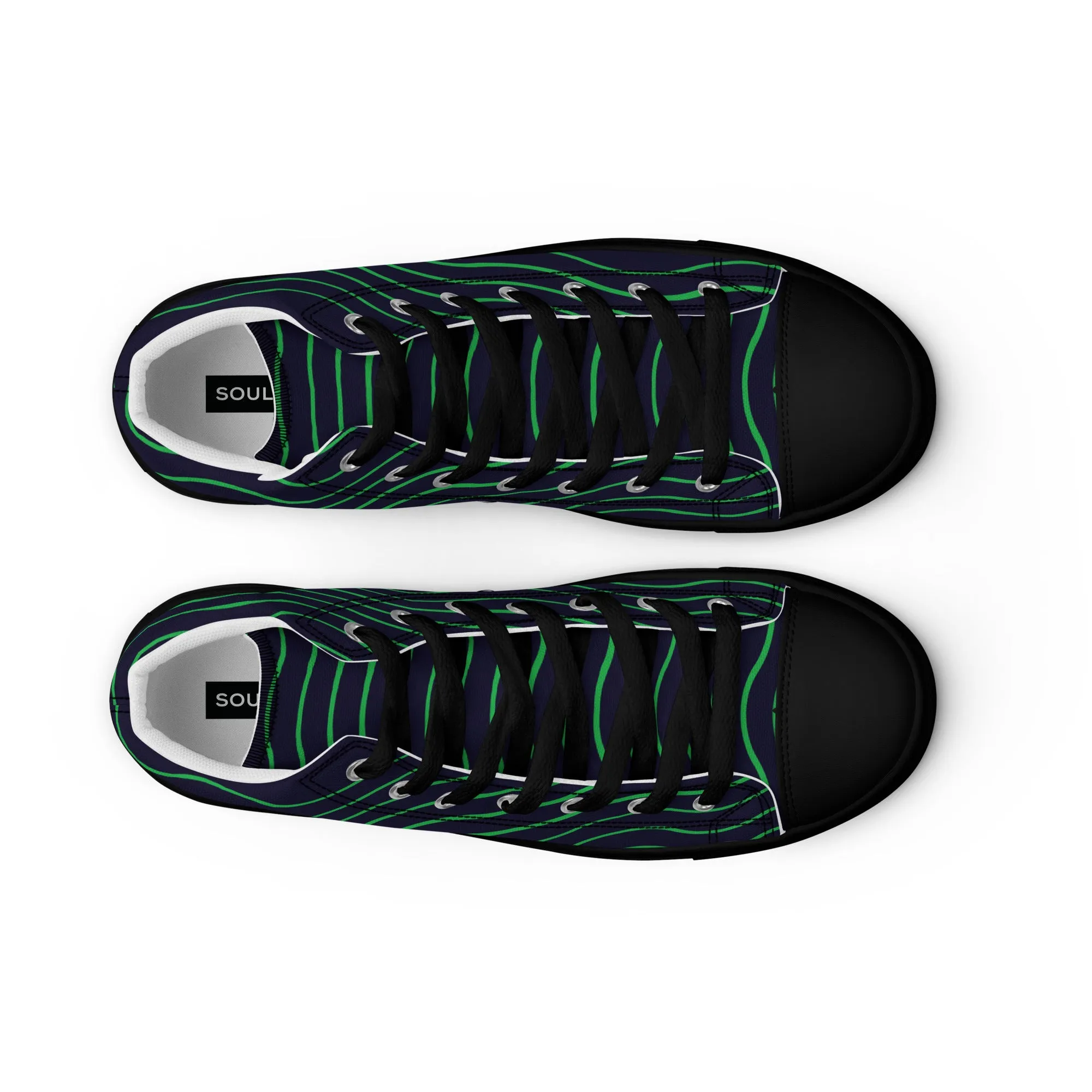 BE LIKE WATER Women's High Top Canvas Shoes