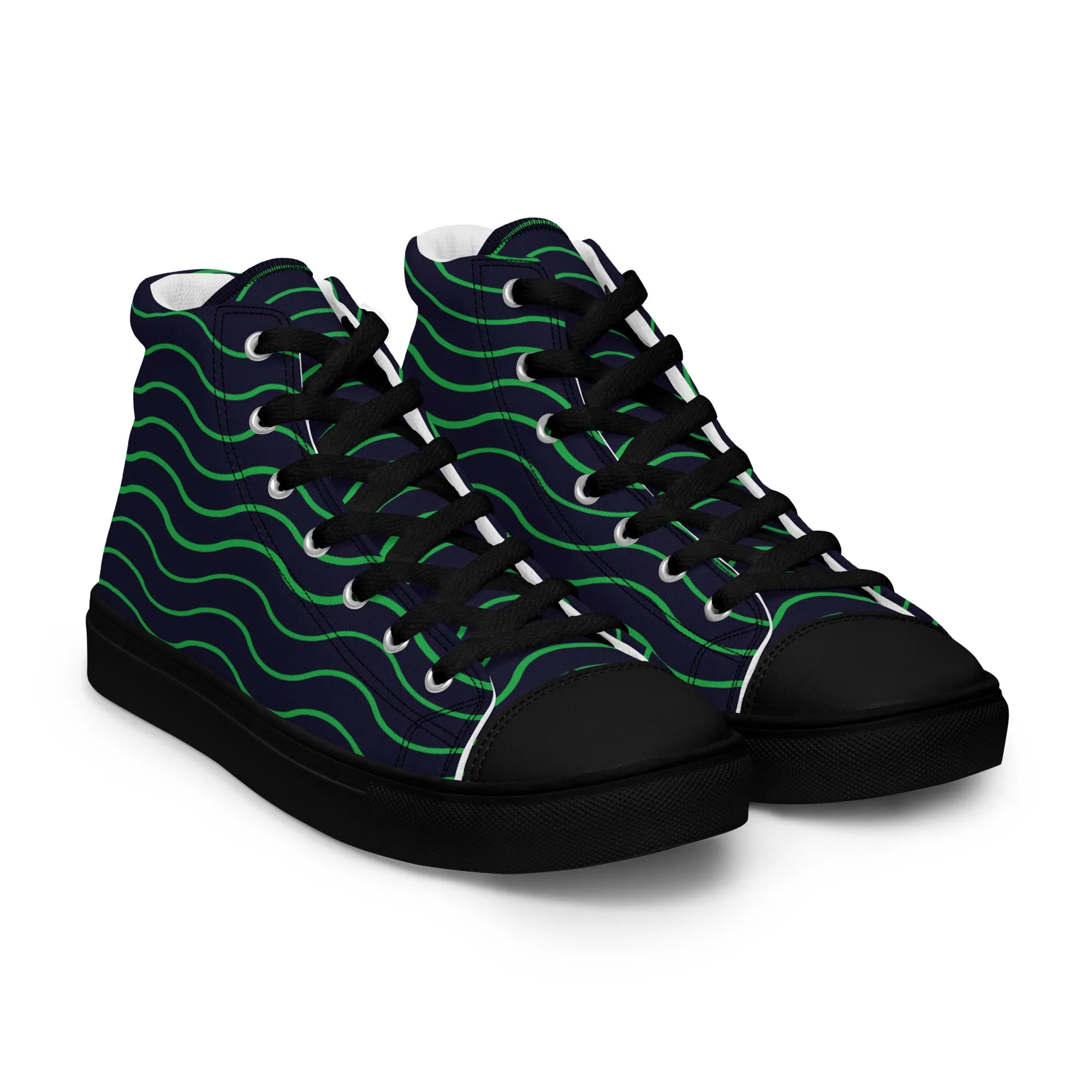 BE LIKE WATER Women's High Top Canvas Shoes