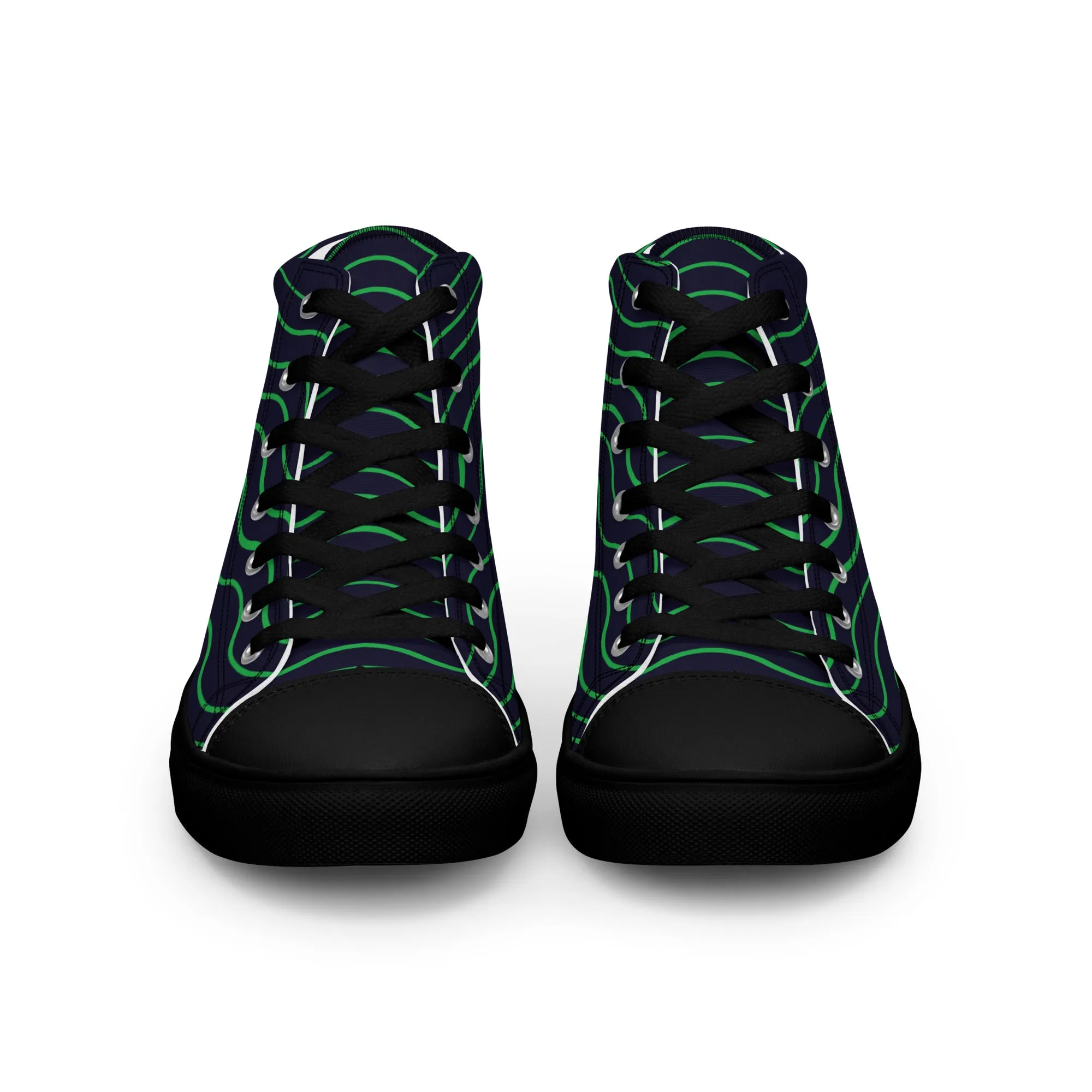 BE LIKE WATER Women's High Top Canvas Shoes