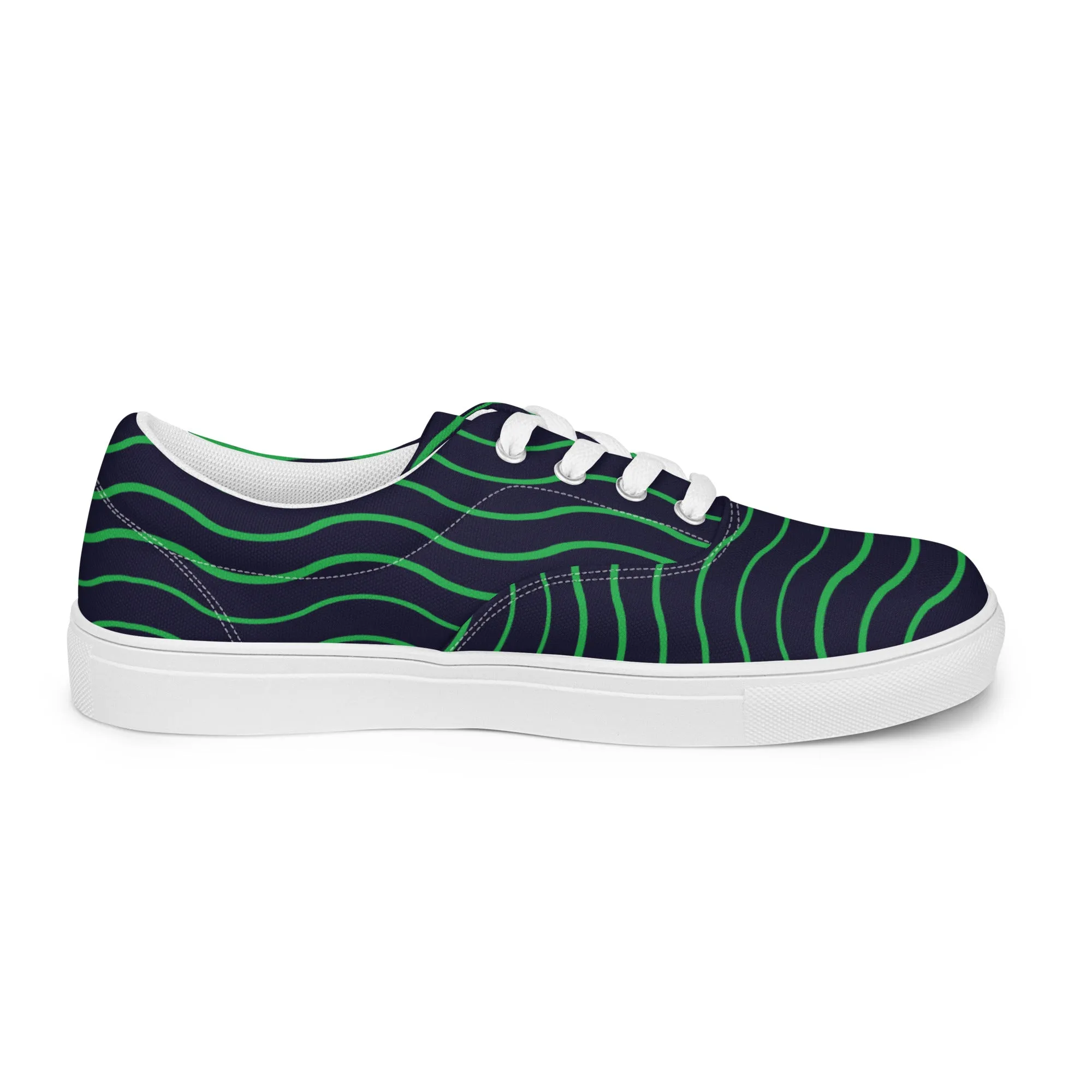 BE LIKE WATER Women’s Lace-Up Canvas Shoes
