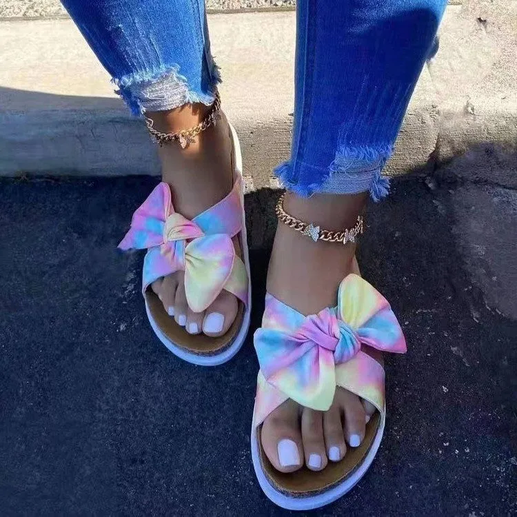 Beach Bowknot Slides