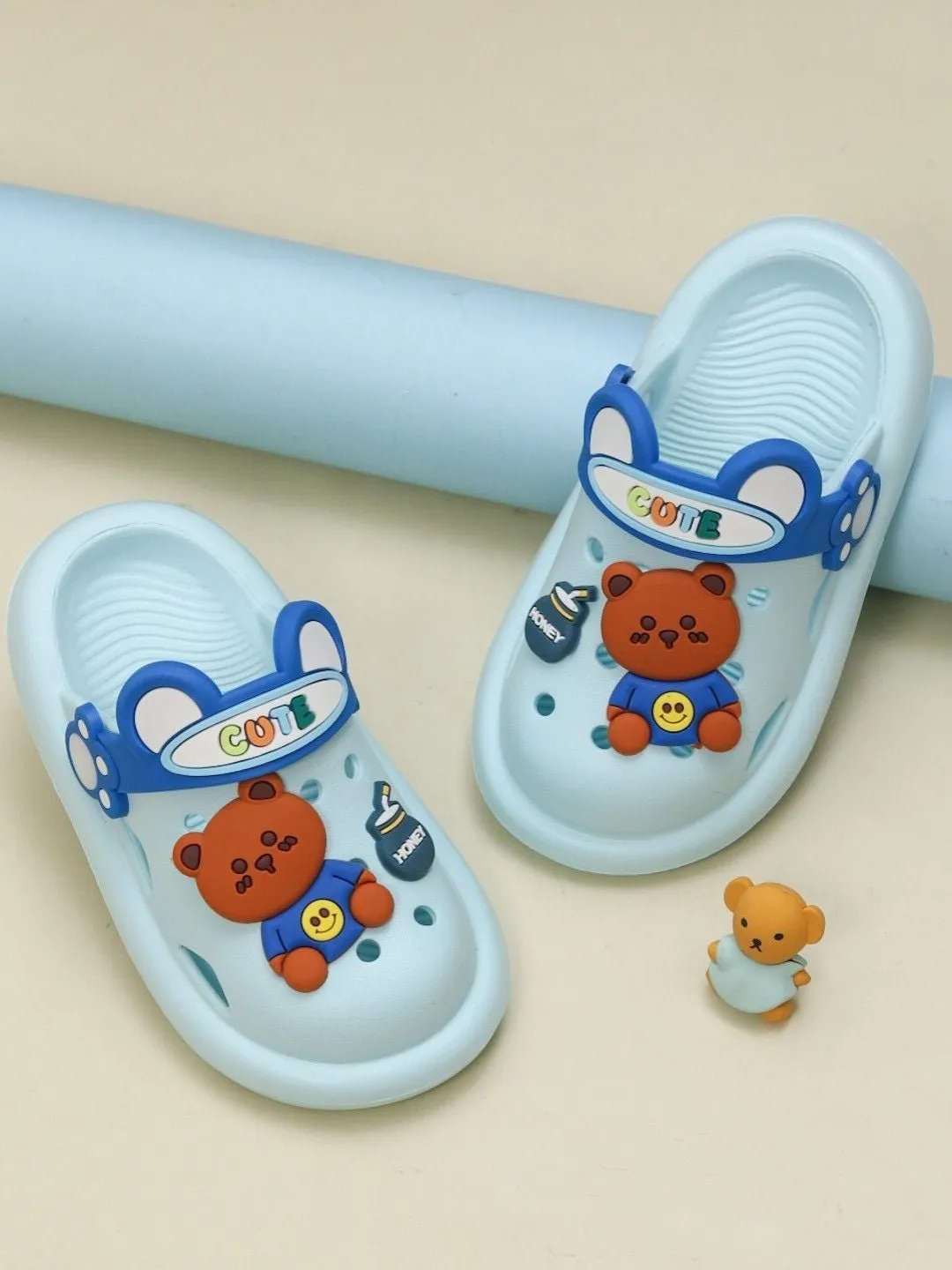 Bear Clogs for Boys, Blue