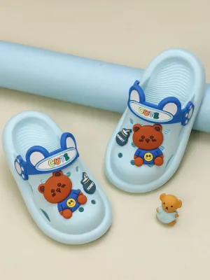 Bear Clogs for Boys, Blue