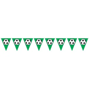 Beistle Soccer Ball Pennant Banner 11 in  x 12' (1/Pkg) Party Supply Decoration : Soccer