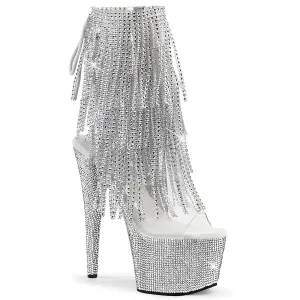BEJEWELED-1017RSF-7 Pleaser Clear/Silver Sexy Platform Shoes (Pole Dancing Heels)